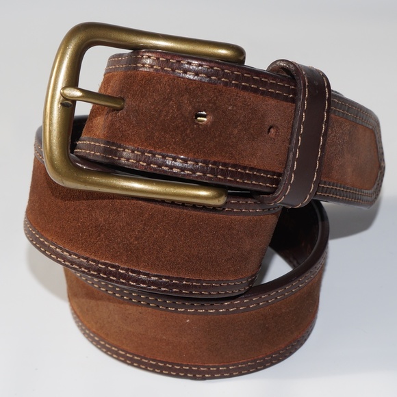 Lands' End Other - LANDS END Genuine Brown Leather Belt size 34